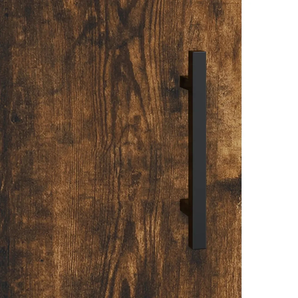 Credenza | Madia | Buffet da pranzo | Armadio da pranzo Rovere Fumo 69,5x34x180 cm in Legno Multistrato
