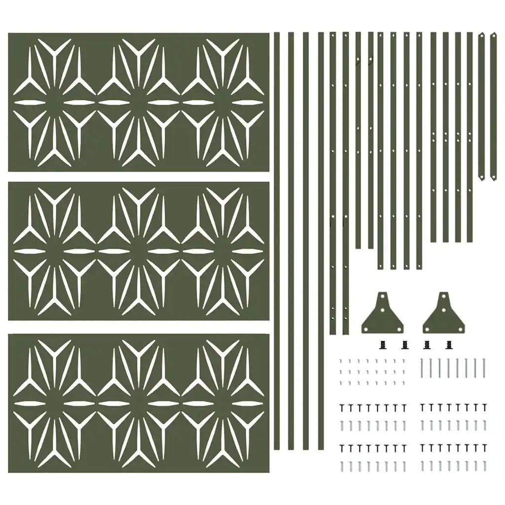 Schermo per Privacy Oliva 100 x 50 x 180 cm Acciaio 868587