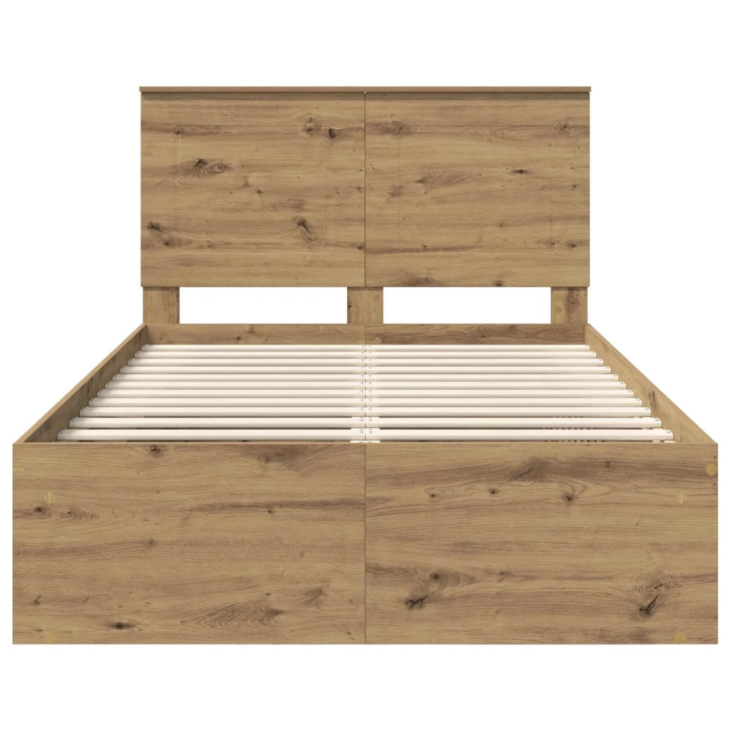 Struttura del letto-Giroletto Rovere Artigianale 135 x 190 cm 689463