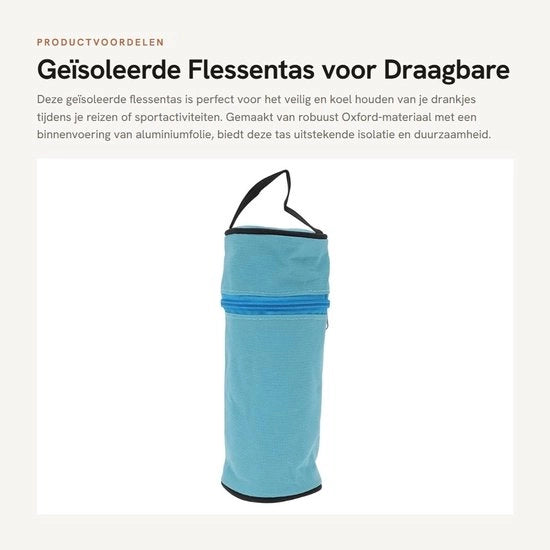 Portatile contenitore per bottiglie isolato - realizzato in robusto tessuto di Oxford - termoresistente - rivestimento in alluminio - temperatura ideale per i drink - borsa per bottiglie