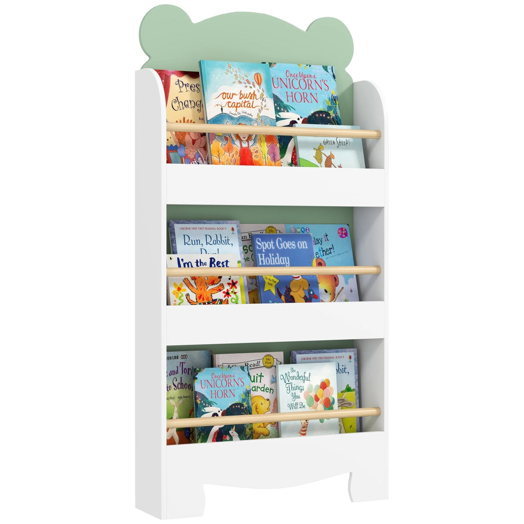 Libreria bambini 3 ripiani legno verde ¨C Xylo ¨C Stoccaggio libri cameretta