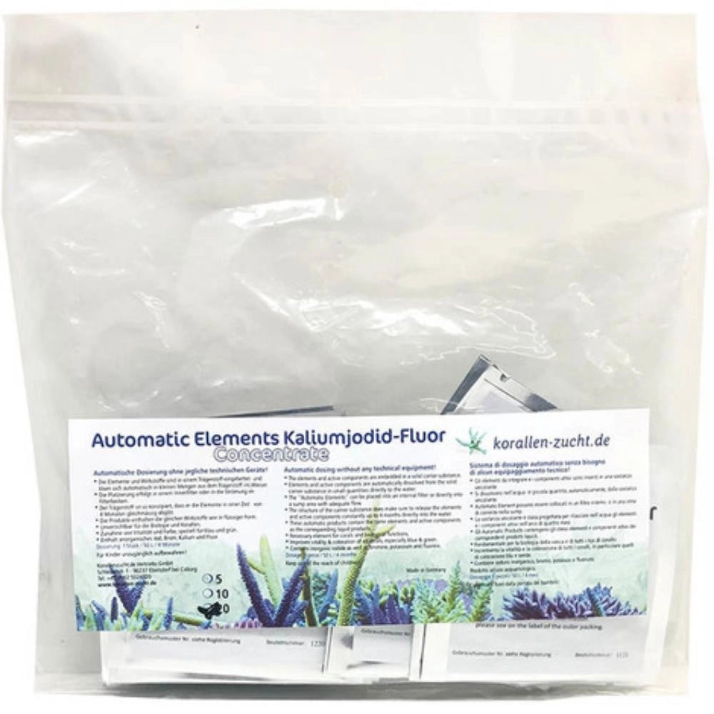 Korallen-zucht Automatic Elements Kaliumjodid Fluor Konzentrat Formato: 5 pz