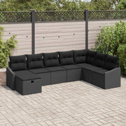 Set di divani con cuscino 8 pcs polyrattan