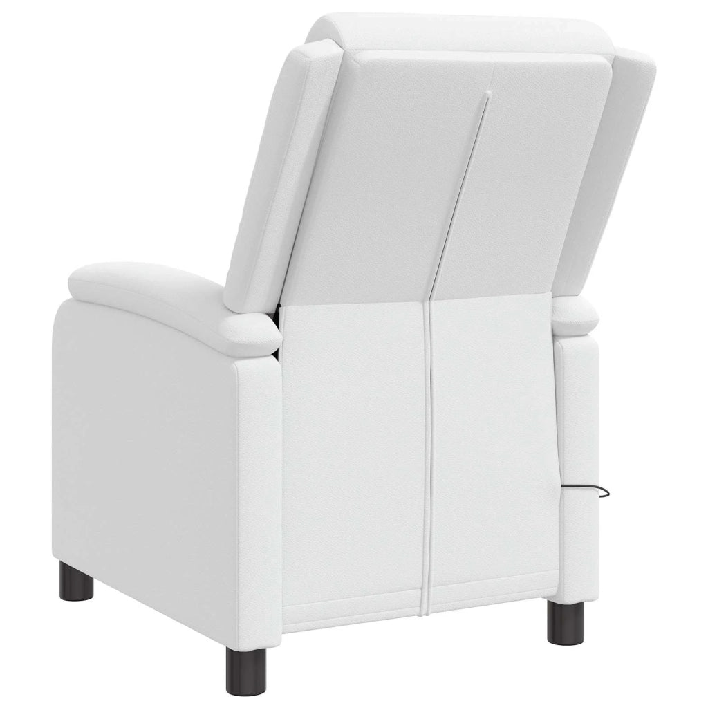 Divano Sedia-Poltrona Massaggiante Bianco Similpelle 807445