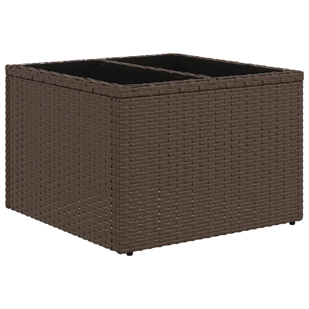 Set Divani da Giardino 6 pz con Cuscini Marrone in Polyrattan 3221303