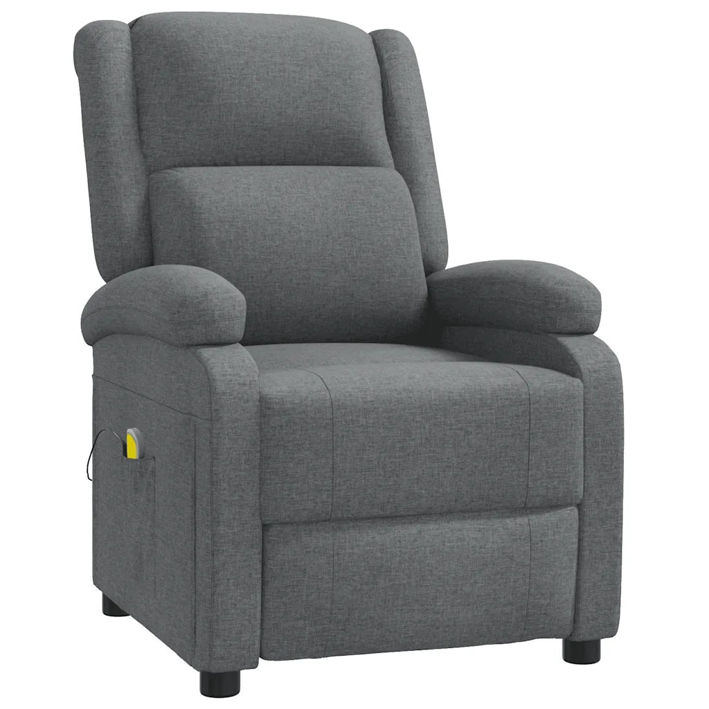Poltrona Massaggiante Grigio Scuro in Tessuto 348448