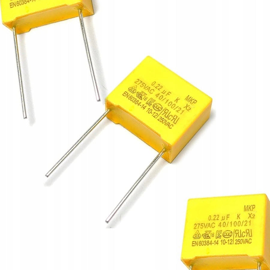 Condensatore MKP X2 0.33uF 310V AC – Polipropilene Metalizzato, Compatto 10x16x18 mm, Tolleranza 10%