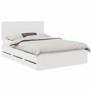 Letto matrimoniale | Letto per adulti | Struttura del letto Bianco 160 x 200 cm Legno Ingegnerizzato