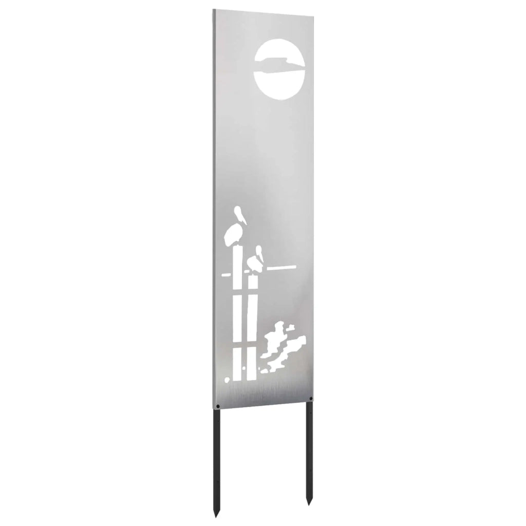 Schermo per privacy in giardino Traforo Argento 32 x 140 cm 876249
