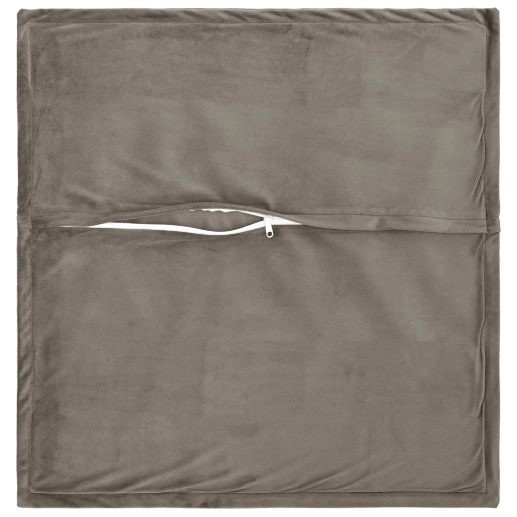 Cuscino con cuscino HOUTEN 2 pz Grigio Chiaro Velluto 936420