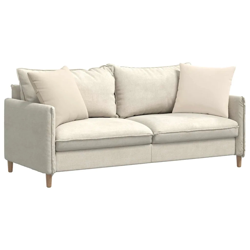 Cuscini da Divano 2 pz | Cuscini per sedie Beige 50 x 50 cm Tessuto