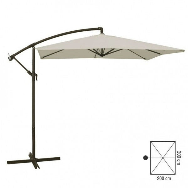 OMBRELLONE RETTANG, A BRACCIO ECRU 2x3 - BIACCHI E