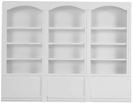Vetrina in legno per libri - Miniaturna decorazione - Scala 1:12 - Dimensioni 23x17,9x2,8cm - Accessori per giocattoli - Mobili per bambole