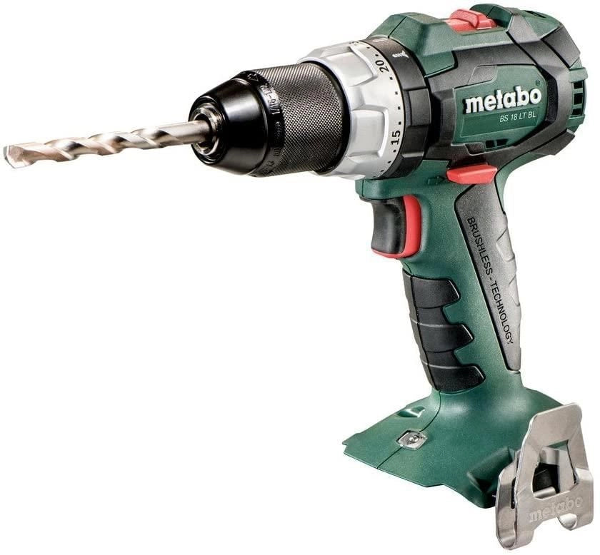 Metabo 602325840 BS 18 LT BL Trapano avvitatore a batteria brushless 18 V con luce di lavoro e metaBOX 145 colore Nero