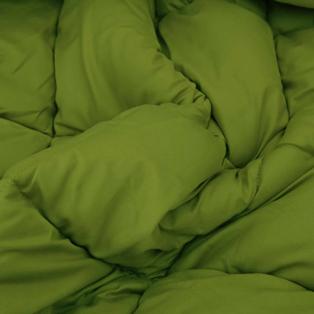 Piumone | Duvet Estivo Verde e Antracite 200 x 200 cm Microfibra