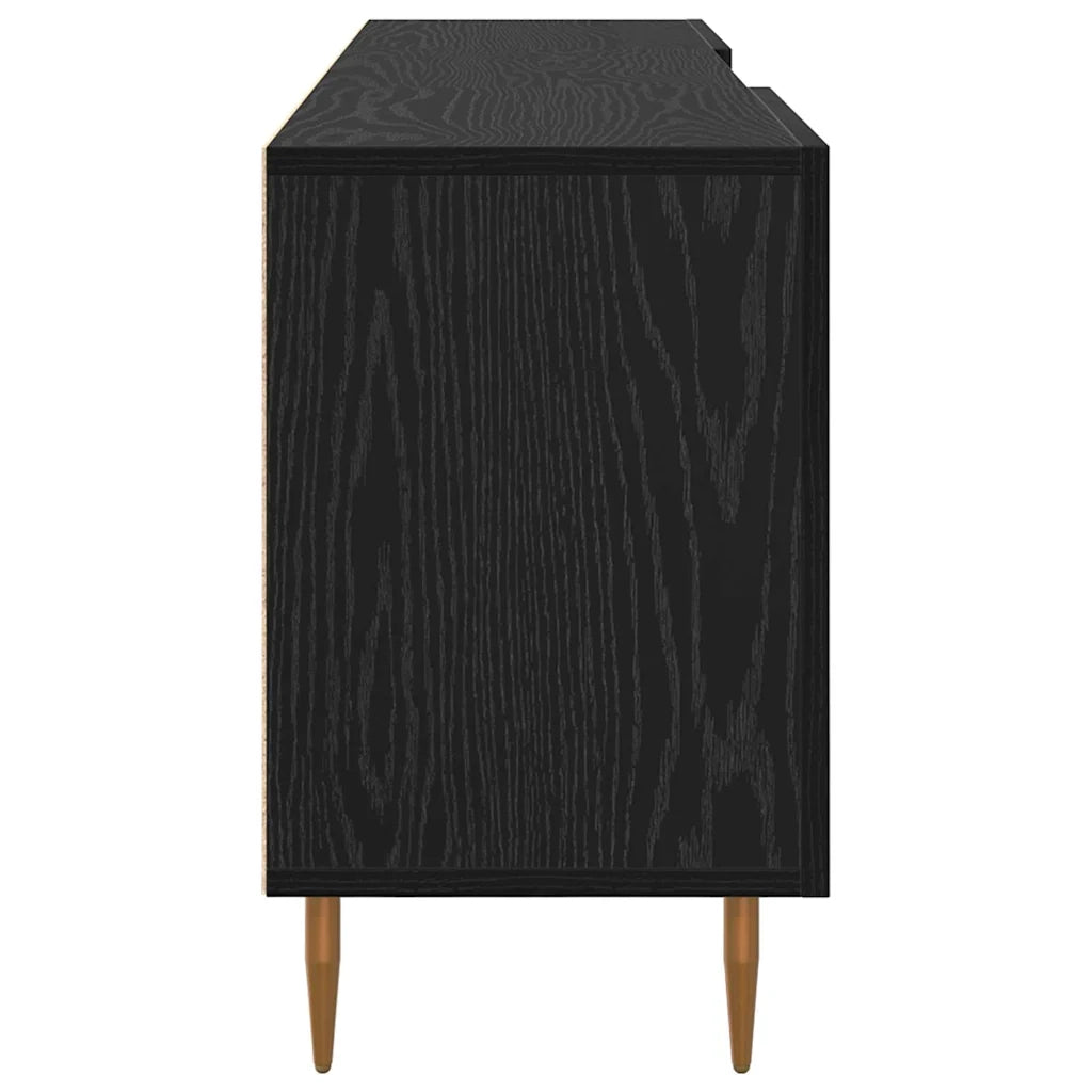 Mobile TV-Credenza per TV-Console TV Rovere nero 150 x 30 x 50 cm Legno multistrato 126075