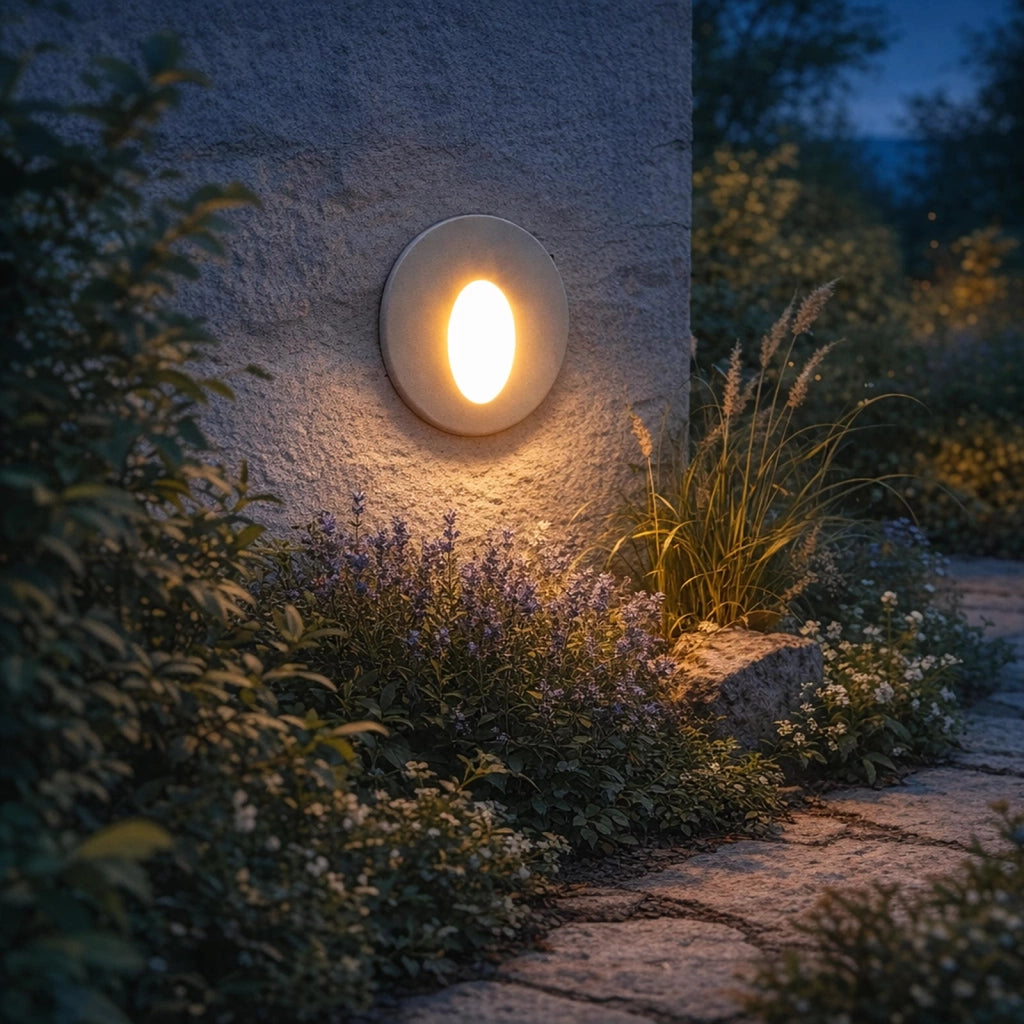 Mini Faretto Segnapassi LED 1.5W Tondo Bianco da Incasso Parete Muro per Esterno IP54 Punto Luce Scale Gradini Giardino Naturale 4000K