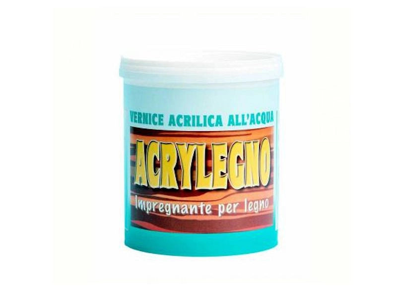 Vernice acrilica all'acqua neutra Acrylegno finitura cerata per legno - 750 ml