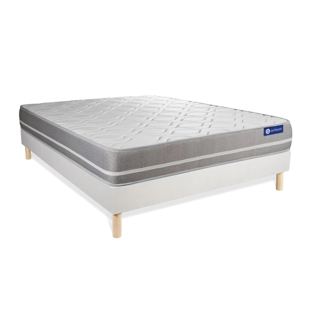 Kit rete e materasso matrimoniale Actilatex touch 180x190cm - Spessore : 20cm - Lattice e memory foam - Bilanciato -