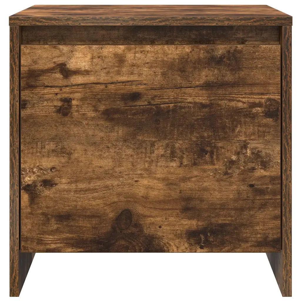 Comodini 2 pz Rovere Fumo 45x34x44,5 cm in Truciolato 813045