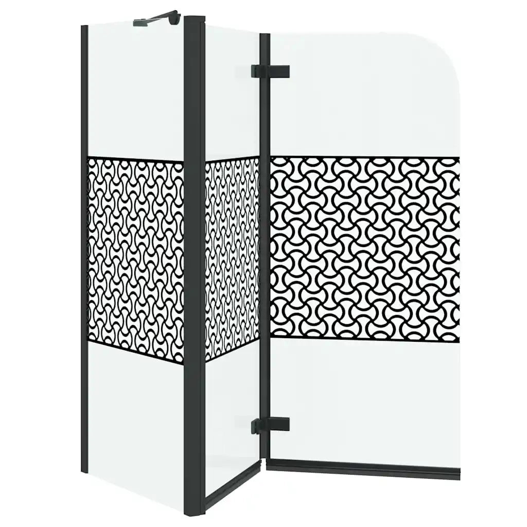 Chiusura per Bagno Geometrico Nero 120 x 67 x 129 cm