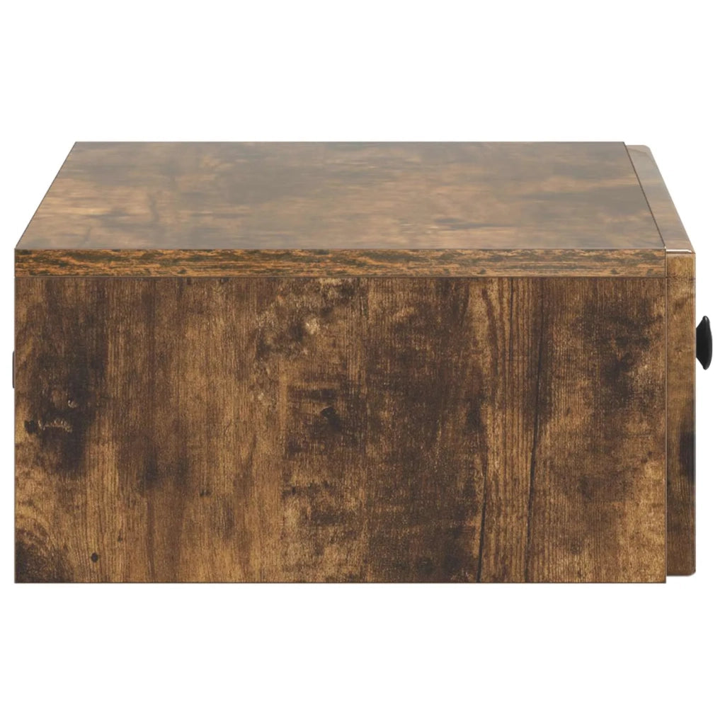 Tavolino da Parete Laterale | Tavolo laterale | Tavolino Rovere Fumo 59 x 34,5 x 17 cm