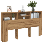 Mobiletto con testiera in rovere artigianale 180x19x103,5 cm in legno ingegnerizzato 856873