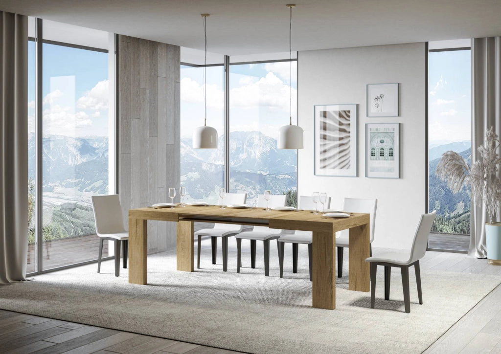 Tavolo allungabile 90x130/390 cm Roxel Quercia Natura