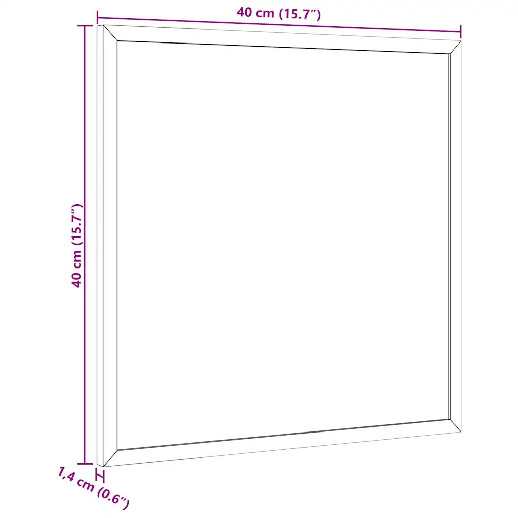 Lavagna con Cornice in Legno Massello di Pino Nero 40x40 cm CFW9890978