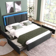 letto imbottito legno grigio 160x200 cm