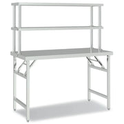 Tavolo da lavoro professionale da cucina con ripiano 120 x 60 x 145 cm acciaio inox 02_0045424
