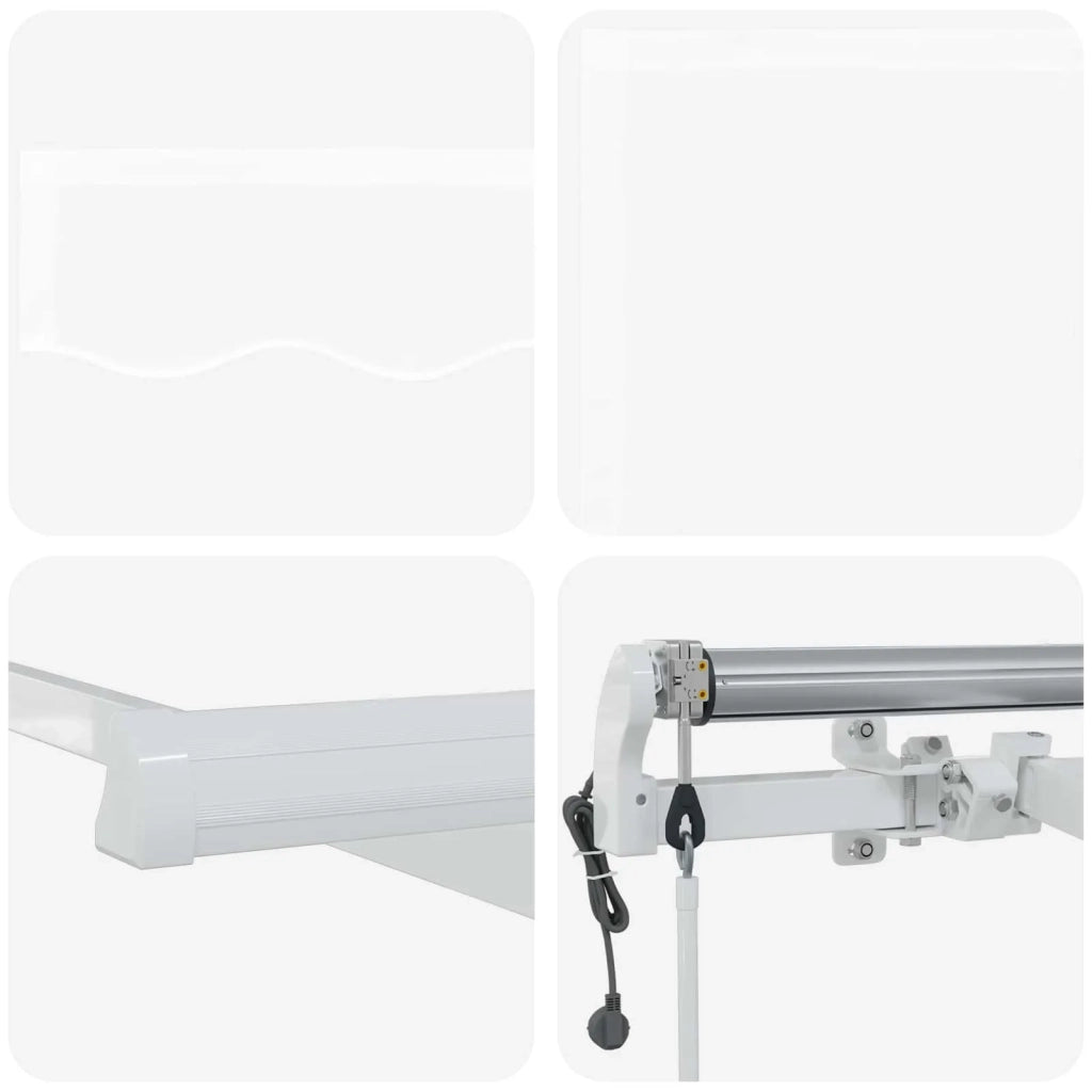 Tettuccio Elettrico Retrattile Bianco 400 × 300 cm 3330625