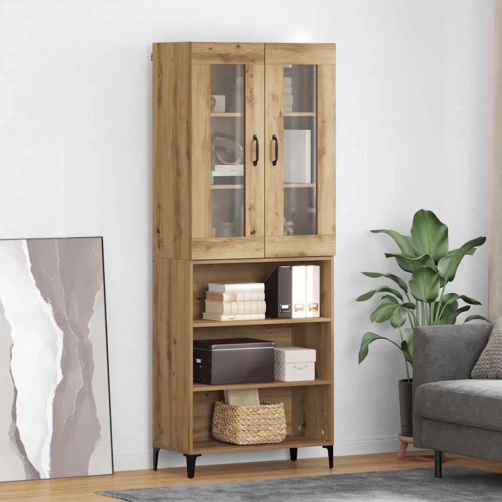 Credenza-Buffet-Armadio da cucina Rovere artigianale 69,5 x 34 x 180 cm 772007