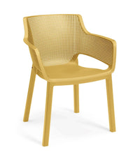 Sedia da giardino Elisa giallo senape cm 61x54x79 h