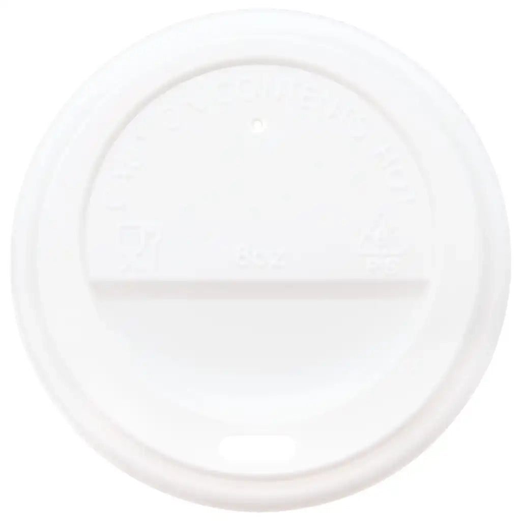 Coperchi Tazze da Caff¨¨ Carta ?80mm 8oz 1000 pz Plastica Bianca CFW5289176