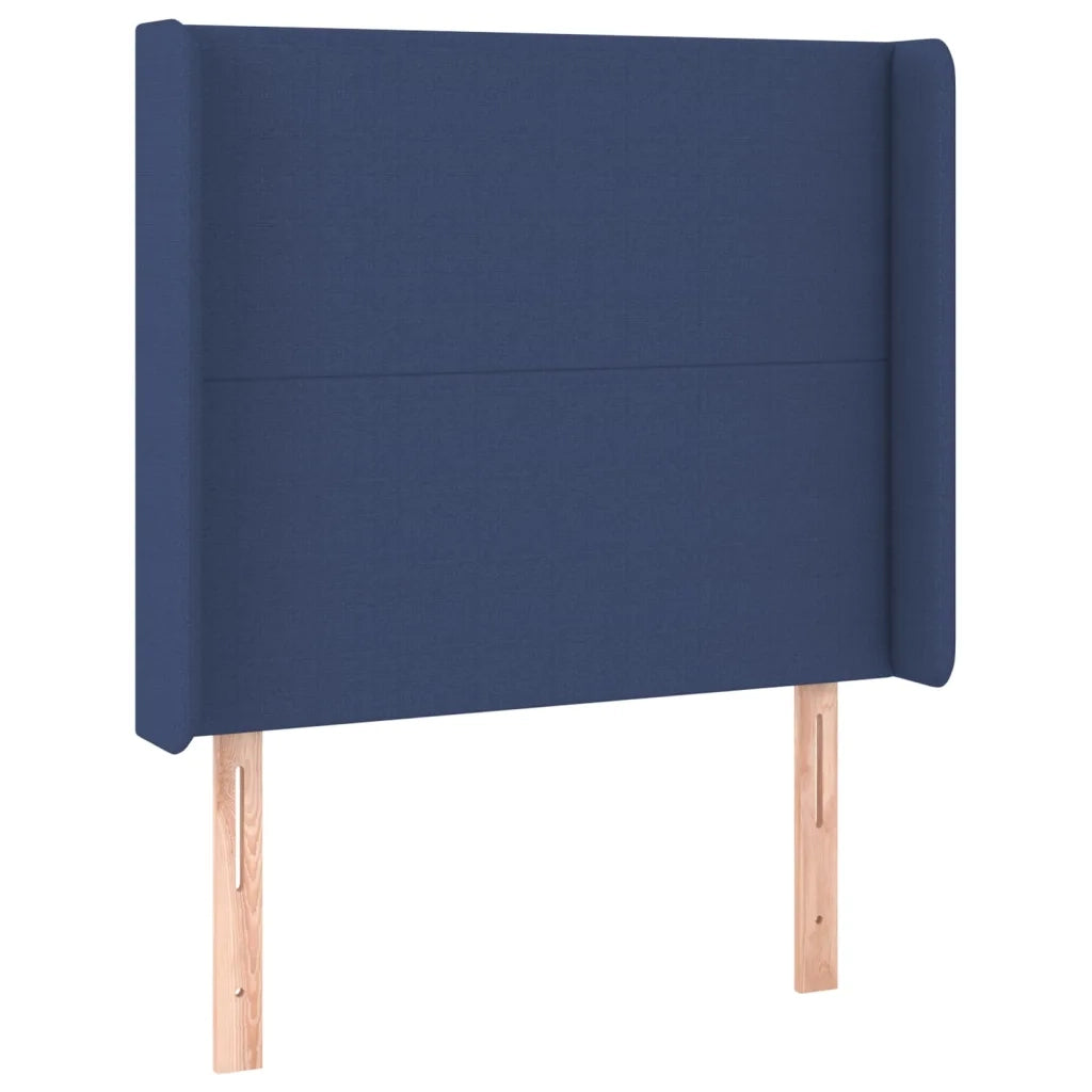Testiera ad Orecchio Blu 103x16x118/128 cm in Tessuto 3119296