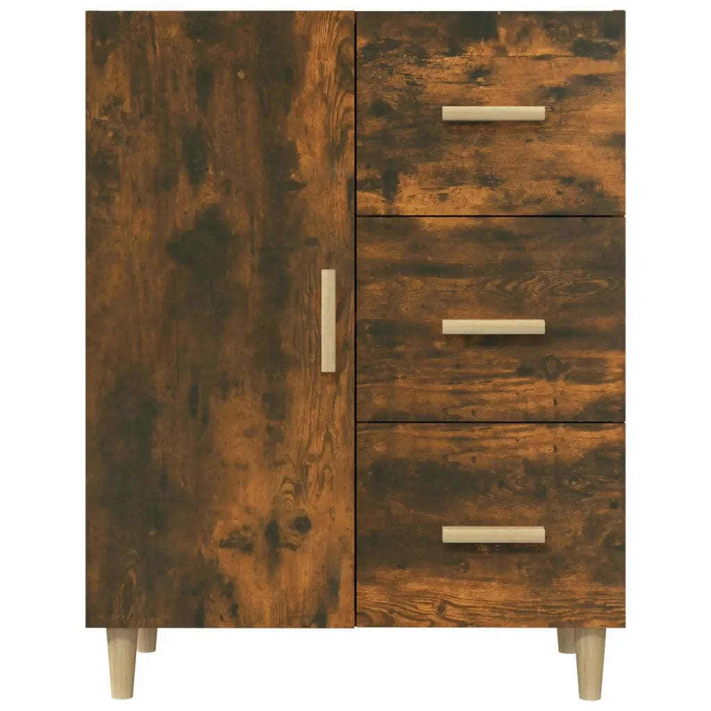 Credenza | Madia | Buffet da pranzo | Armadio da pranzo Rovere Fumo 69,5x34x90 cm in Legno Multistrato