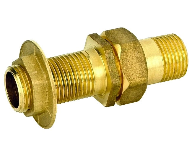RACCORDO DRITTO 3 PEZZI MASCHIO IN OTTONE GIALLO PER SERBATOIO SERIE 1700 3/4    PETTINAROLI
