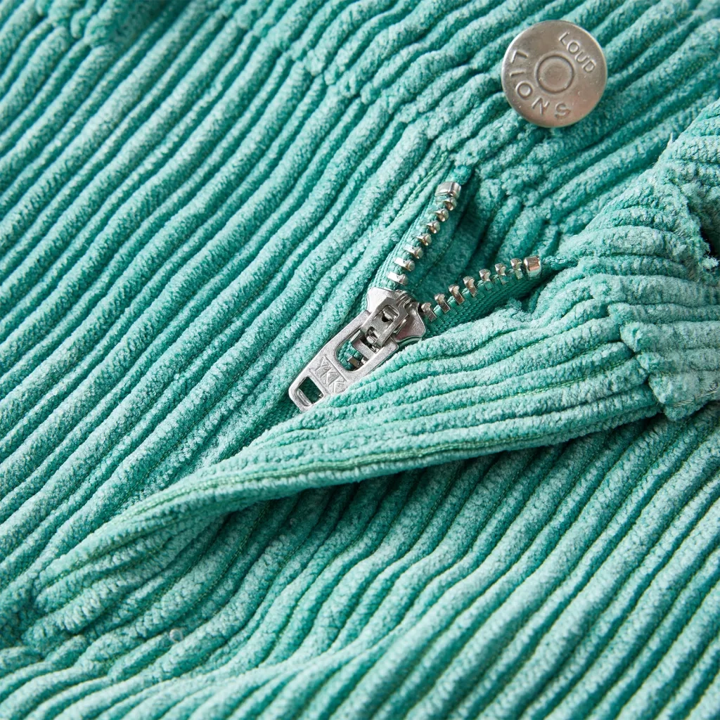 Pantaloni per Bambini in Velluto a Coste Verde Menta 128 14367