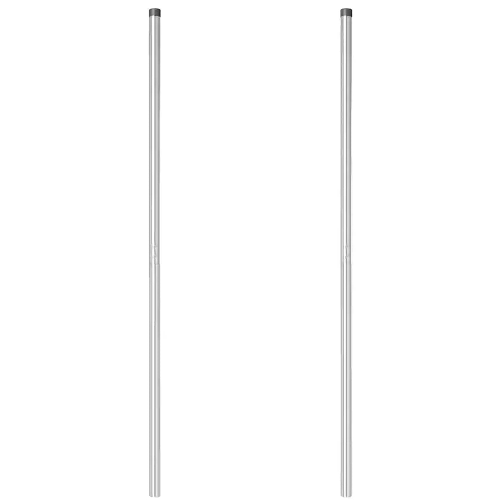 Palo della recinzione 2 pcs Argento 42012799