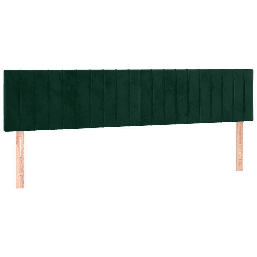 Testiera a LED Verde Scuro 200x5x78/88 cm in Velluto 3121919