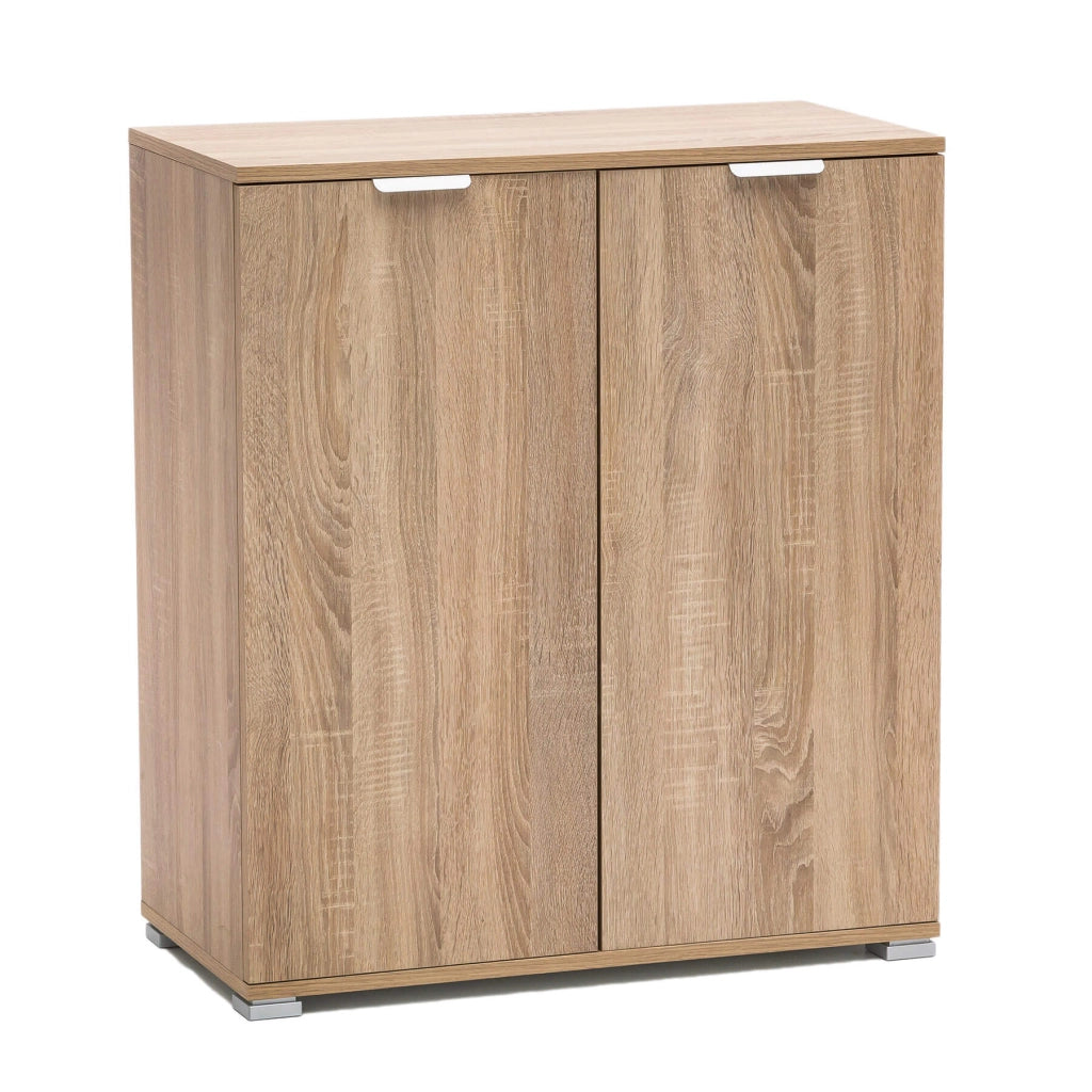 Armadietto da Bagno con 2 ante in Legno Composito cm 75x38x85 - PAUL