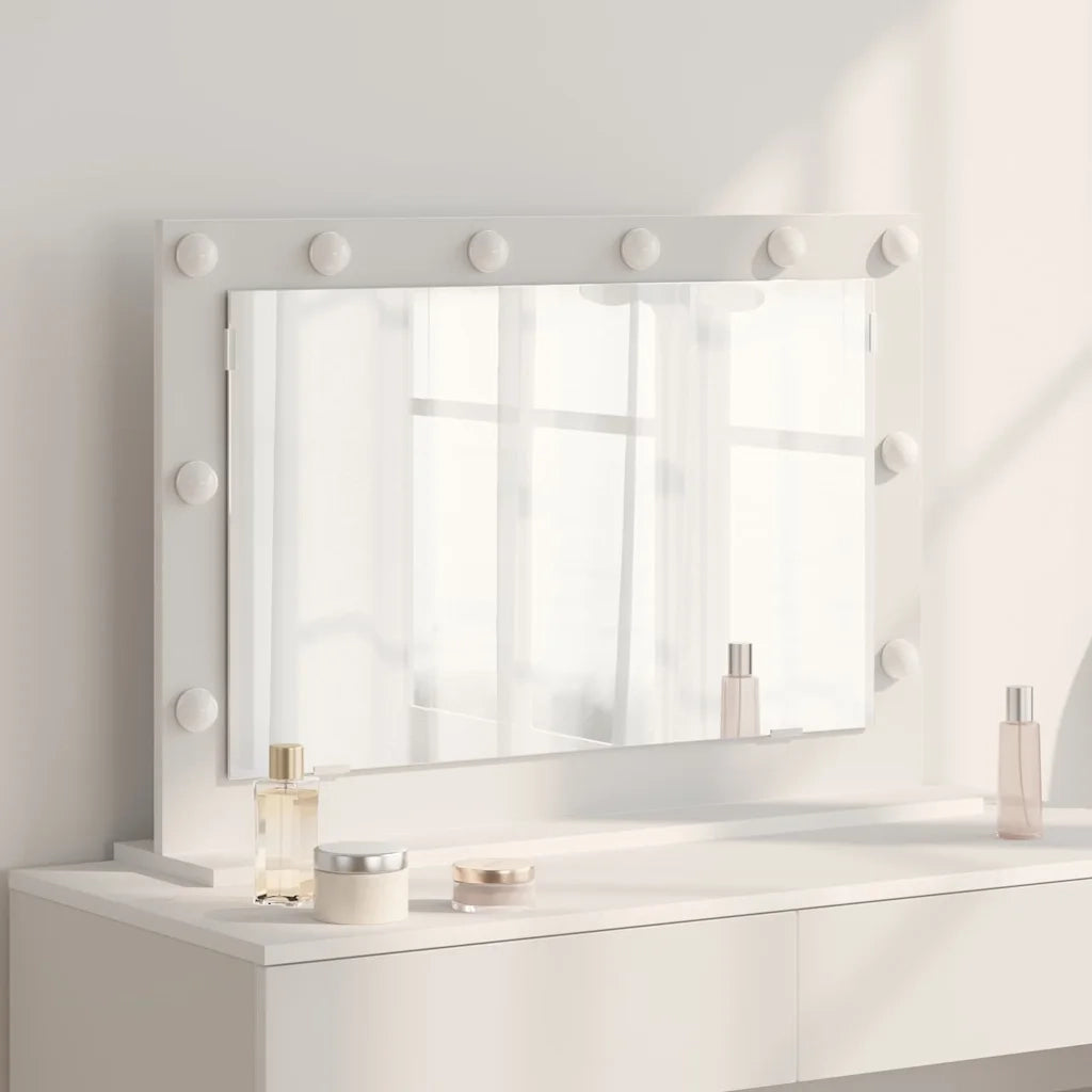 Specchio da Vanit¨¤ Rettangolare Bianco 80 x 15 x 18 cm