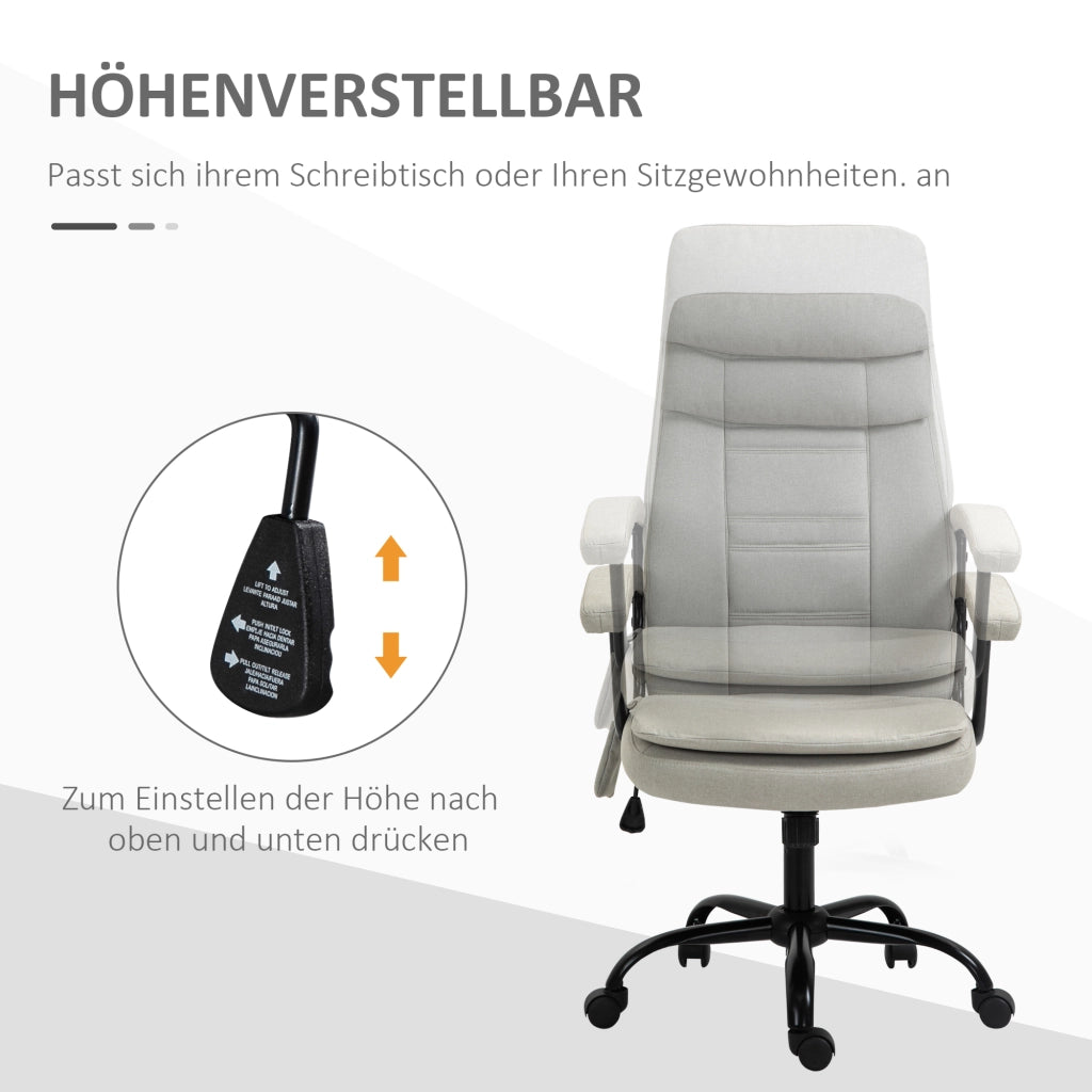 Sedia da ufficio massaggiante reclinabile ¨C Minimal ¨C Beige