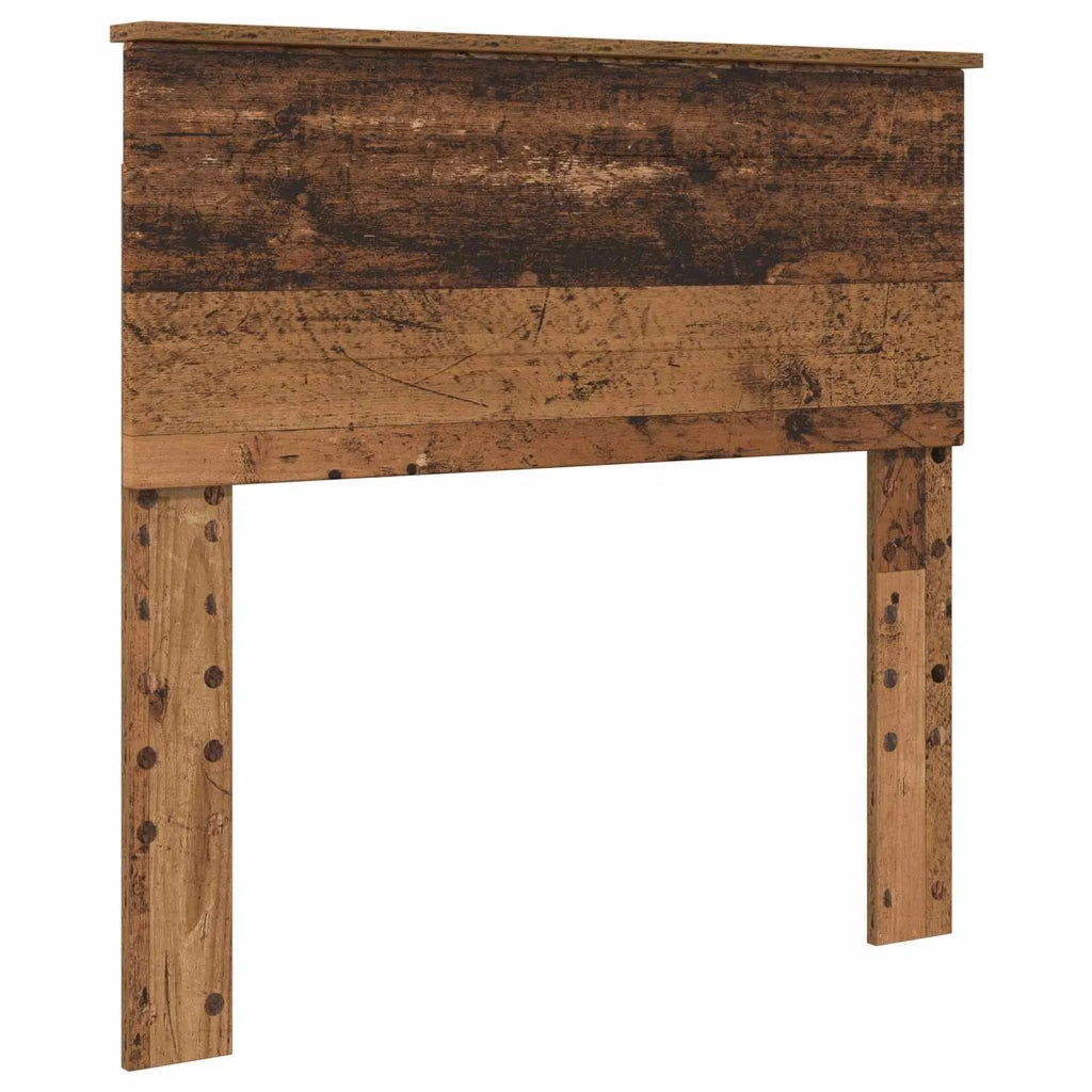 Letto singolo | Letto per adulti | Struttura del letto con testiera Legno vecchio 100 x 200 cm