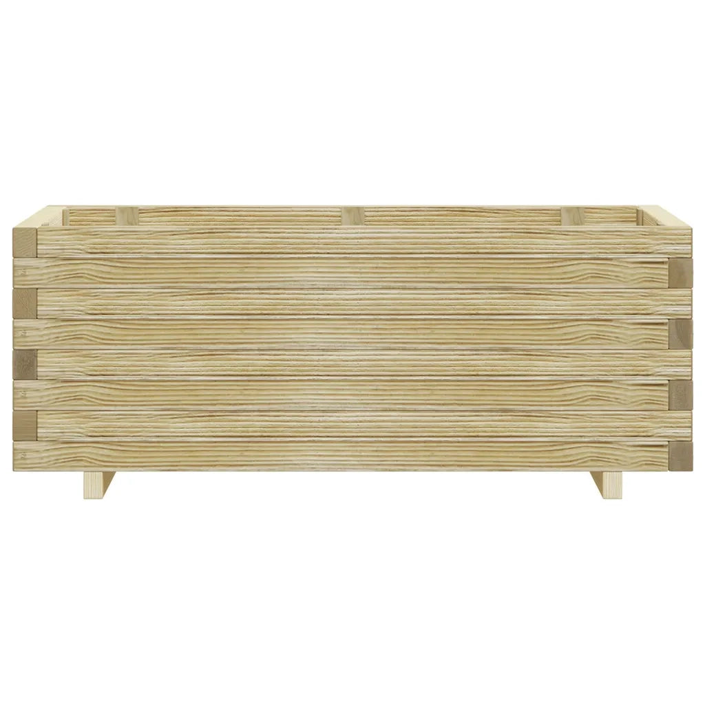 Fioriere | Cassetta per fiori | Letto Rialzato 100x50x40 cm in Legno Rettangolare