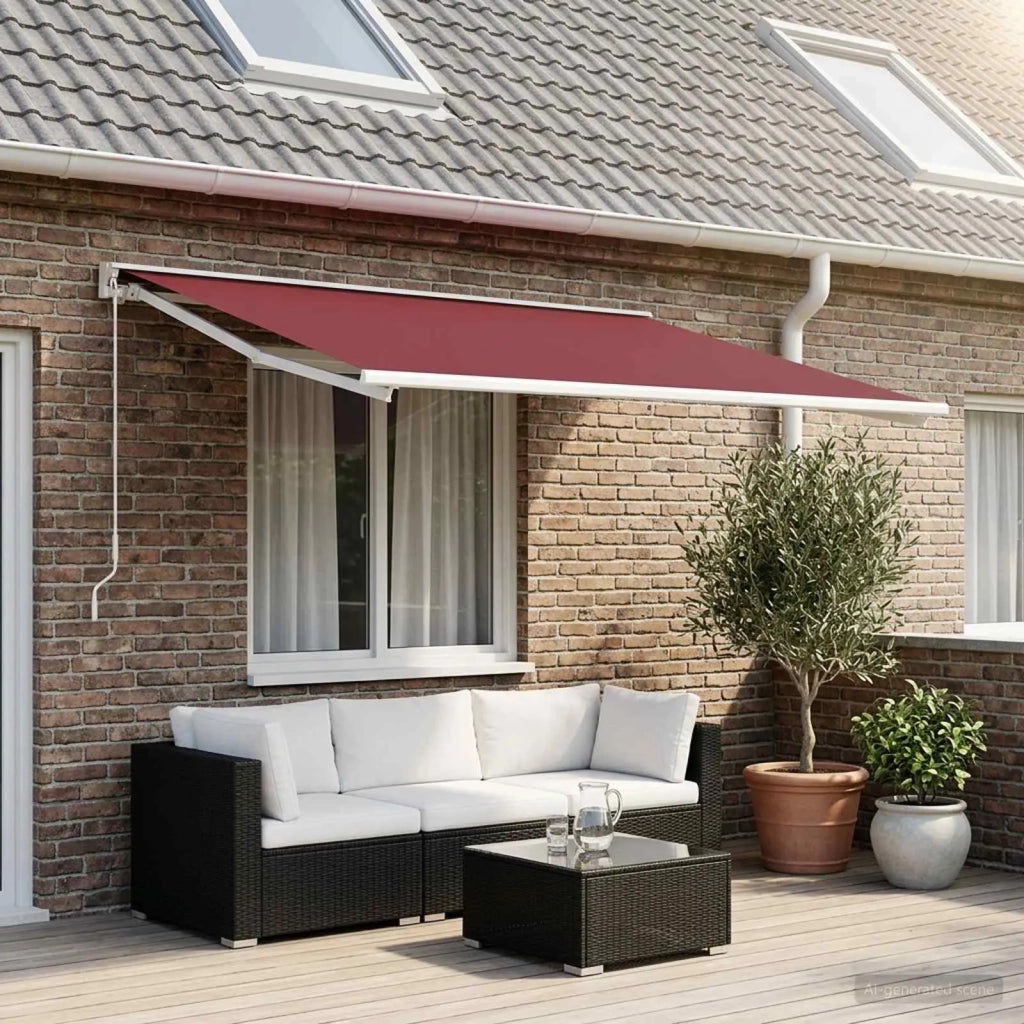 Telo di ricambio per tenda da sole Rosso Borgogna 500 × 350 cm 3444258