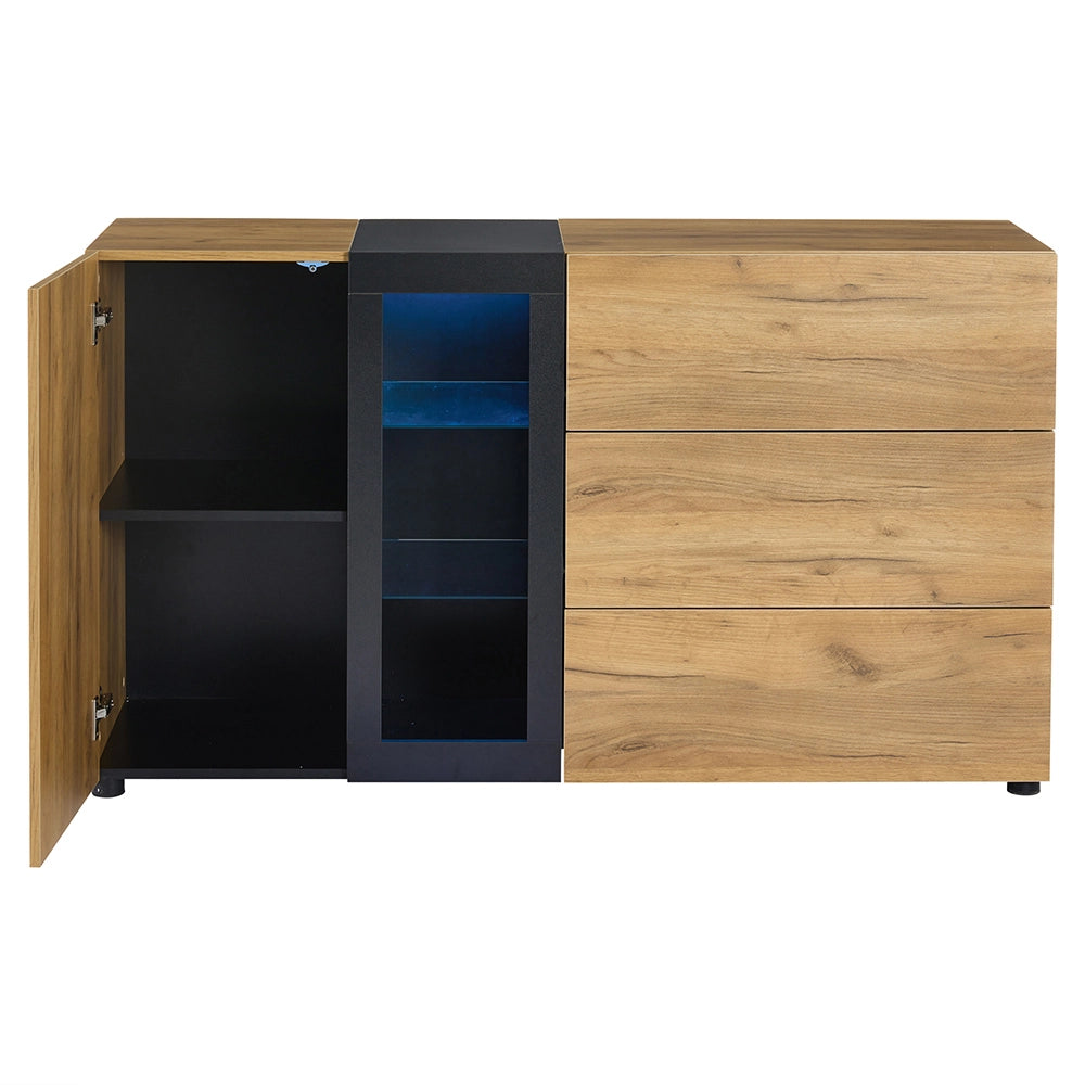 Console - Xylo - 3 cassetti vetrina 140cm moderno
