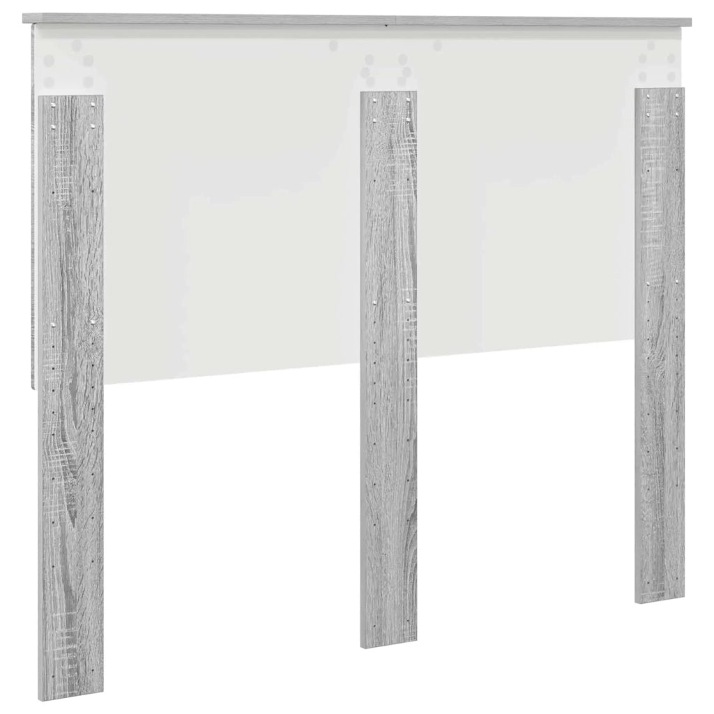 Testiera | Testata con Testiera | Testata Grigio Sonoma 120 cm Legno multistrato