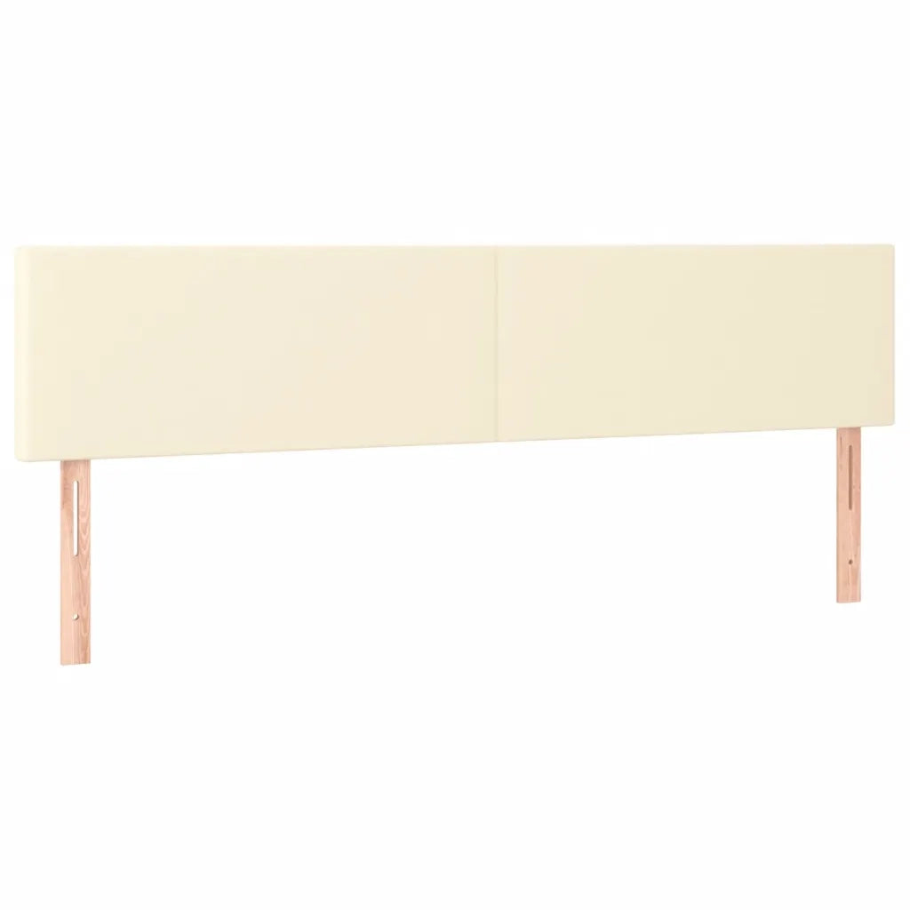 Testiera | Testata Crema 200x5x78/88 cm in Similpelle
